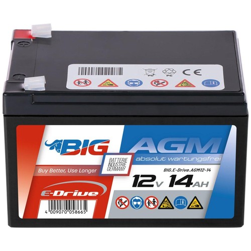 Big drive agm 12v - agm, 14ah